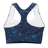 Knottytails Blue Mahi-mahi Longline sports bra